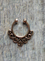 Load image into Gallery viewer, Set of Four Oxidised Silver Septum Nosepins
