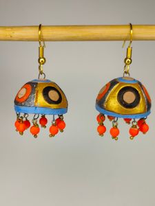 Set of 2 Minimal Handcrafted Terracotta Clay Earrings