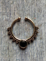 Load image into Gallery viewer, Set of Two Oxidised Silver Septum Nosepins
