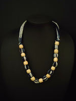 Load image into Gallery viewer, Fabric Beads Tie-Up Necklace Set
