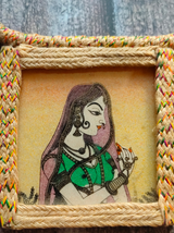 Handcrafted Pure Marble Necklace Set with Jute and Thread