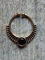 Load image into Gallery viewer, Set of Three Oxidised Silver Septum Nosepins
