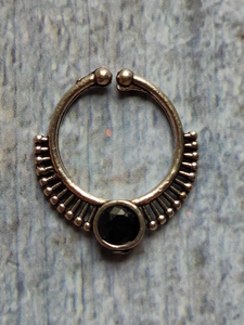 Set of Three Oxidised Silver Septum Nosepins