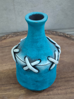 Load image into Gallery viewer, Blue Stitched Handcrafted Traditional Terracotta Clay Pot
