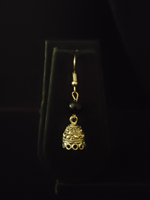 Load image into Gallery viewer, Hand Painted Ganesha on Glass Necklace Set with Thread Closure
