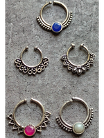 Load image into Gallery viewer, Five Oxidised Silver Septum Nosepins
