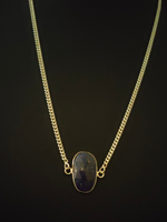 Load image into Gallery viewer, Lapis Lazuli Oval Cut Gemstone Jewelry Necklace 16&#39;&#39; to 18&#39;&#39;
