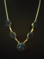 Load image into Gallery viewer, Blue Titanium Druzy Gemstone Handmade Jewelry Necklace 18&#39;&#39; to 24&#39;&#39;
