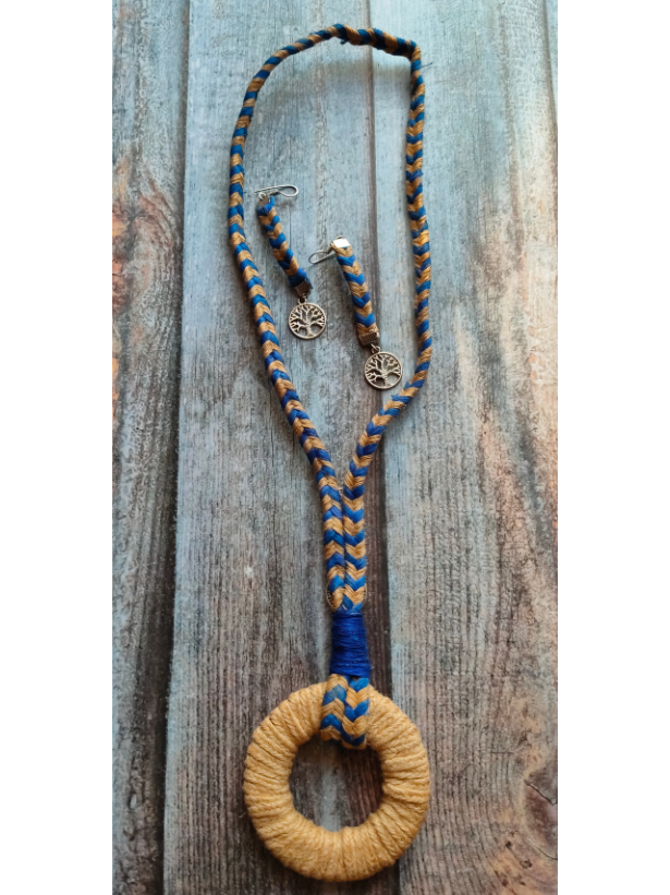 Handcrafted Eco-Friendly Jute Necklace Set