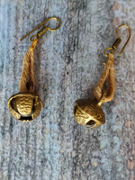 Load image into Gallery viewer, Woman Printed Pure Marble and Jute Necklace Set with Ghungroo
