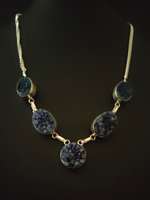 Load image into Gallery viewer, Blue Sugar Druzy Gemstone Handmade Necklace 18&#39;&#39; to 24&#39;&#39;
