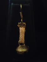 Load image into Gallery viewer, Woman Printed Pure Marble and Jute Necklace Set with Ghungroo
