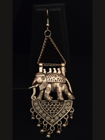 Load image into Gallery viewer, Intricately Crafted Elephant Earrings
