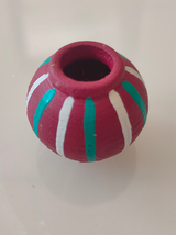 Set of 3 Small Handcrafted Terracotta Clay Pots