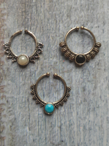 Set of Three Oxidised Silver Septum Nosepins