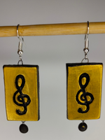 Load image into Gallery viewer, Set of 2 Handcrafted Terracotta Clay Earrings
