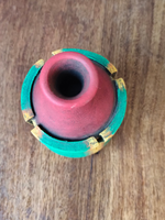 Load image into Gallery viewer, Sea Green and Pink Handcrafted Traditional Terracotta Clay Pot
