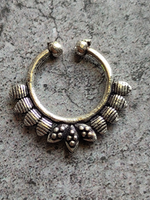 Load image into Gallery viewer, Two Oxidised Silver Septum Nosepins

