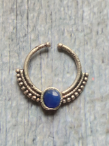 Set of Three Oxidised Silver Septum Nosepins