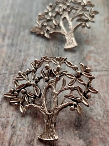 Tree Earrings with Intricate Detailing