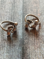 Load image into Gallery viewer, Set of 2 Silver Toe Rings
