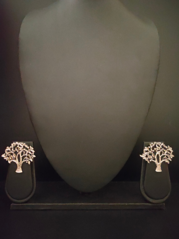 Tree Earrings with Intricate Detailing