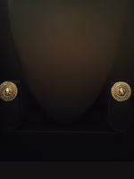 Load image into Gallery viewer, Buddha Motif Metal Stud Earrings
