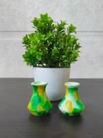 Load image into Gallery viewer, Set of 2 Small Handcrafted Terracotta Clay Pots
