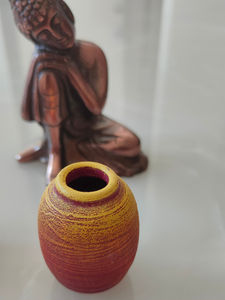 Set of 3 Small Handcrafted Terracotta Clay Pots