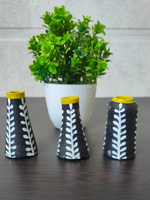 Load image into Gallery viewer, Set of 3 Small Handcrafted Terracotta Clay Pots
