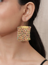 Handcrafted Pure Marble Necklace Set with Jute and Thread