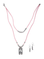 Load image into Gallery viewer, Minimal 2 Layer Necklace Set with Metal Pendants
