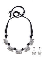 Load image into Gallery viewer, Thread Work German Silver Necklace Set
