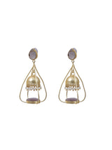 Elegant Brass Lantern Shape Dangler Jhumka Earrings