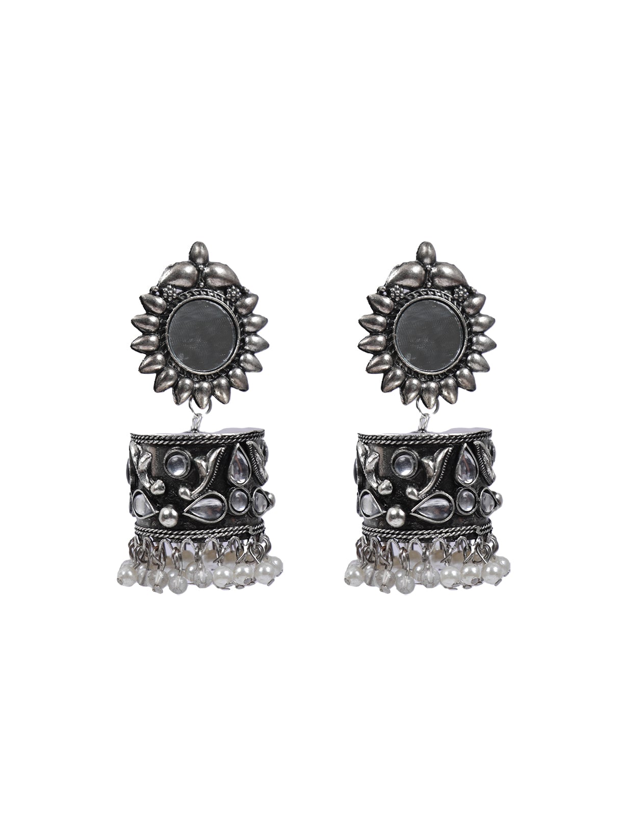 Mirror Jhumkas