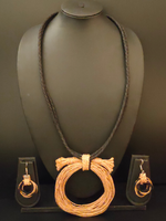 Load image into Gallery viewer, Handcrafted Eco-Friendly Twisted Rope &amp; Jute Necklace Set
