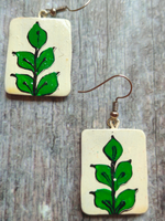 Load image into Gallery viewer, Hand Painted Birds Ceramic Necklace Set with Multi-Color Thread Closure
