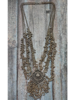 Load image into Gallery viewer, 3 Layer Necklace with Metal Beads Chain Strings
