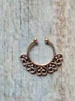 Load image into Gallery viewer, Set of Three Oxidised Silver Septum Nosepins
