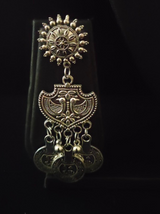 3 Layer Metal and Stamped Coins Necklace Set