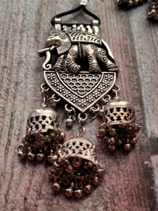 Elephant Earring with Multiple Jhumka Strands