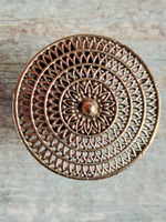 Load image into Gallery viewer, Statement Jali Pattern Metal Ring

