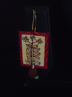 Load image into Gallery viewer, Hand Painted Birds Necklace Set with Jute and Thread Closure

