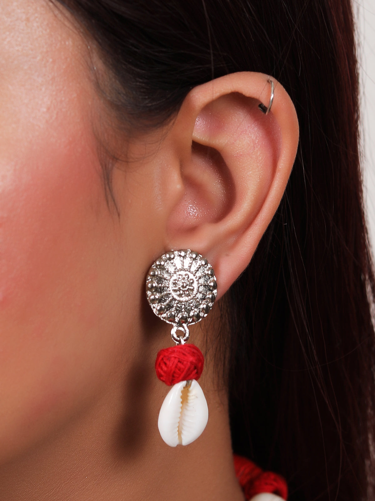 Sri Krishna Multicoloured Necklace & Earrings Set