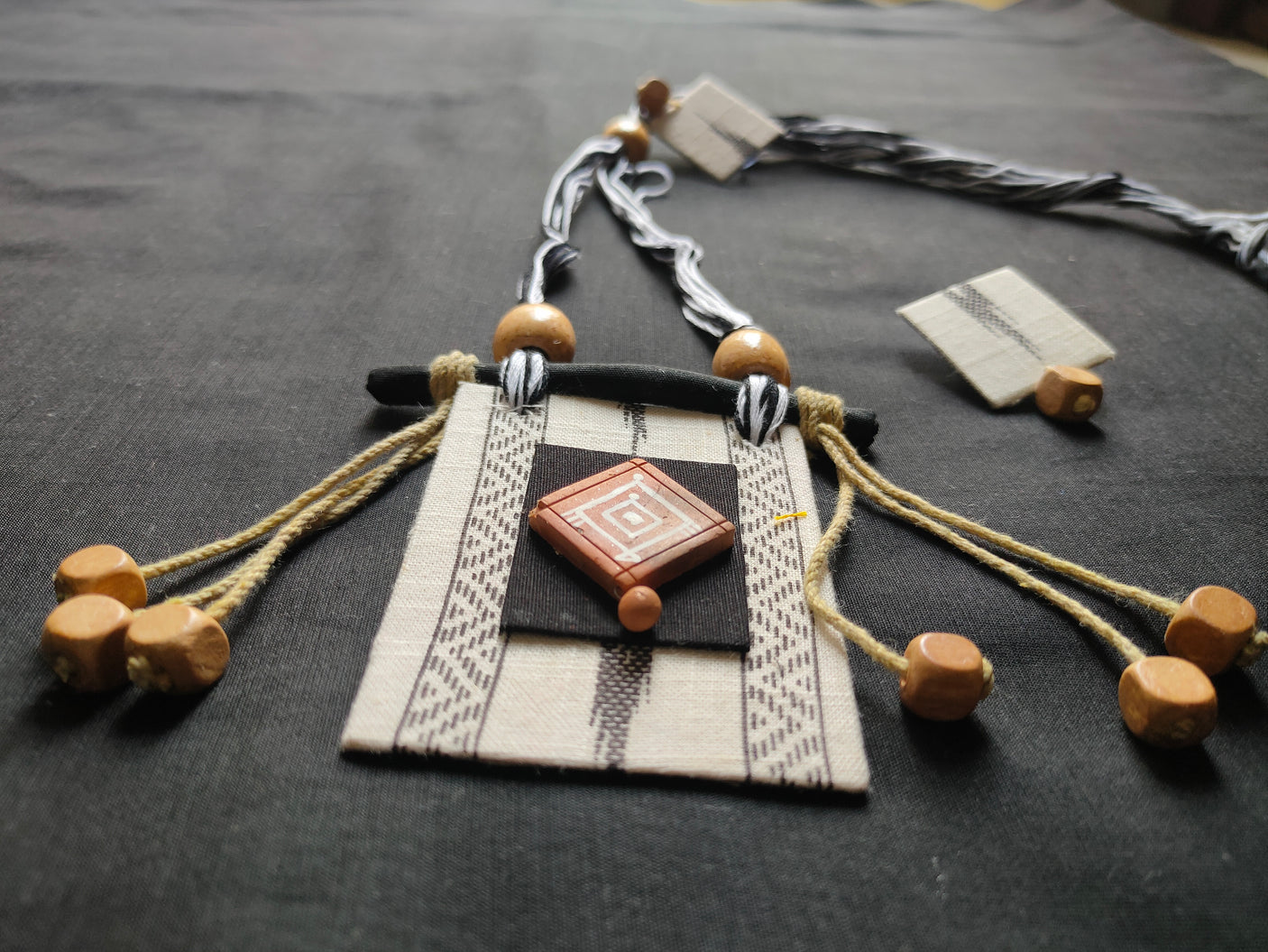 Classy Fabric Necklace Set