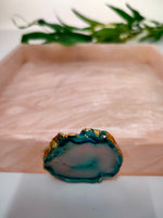 Load image into Gallery viewer, Set of 4 Premium Resin Bath Accessories - Soap Dispenser, Soap Tray, Brush Holder and Tray

