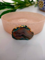 Load image into Gallery viewer, Set of 4 Premium Resin Bath Accessories - Soap Dispenser, Soap Tray, Brush Holder and Tray
