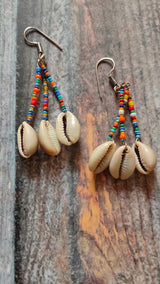 Hand Embroidered Mirror and Shell Work Fabric Necklace Set