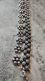 Load image into Gallery viewer, Petite Oxidised Silver Long Necklace
