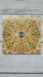 Load image into Gallery viewer, Wooden Coasters and Case with Ethnic Enamel Painted Flower Motifs (Set of 6)
